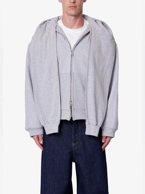 MNML Double Layer sleeve scarf hoodie Sz XL NWOT